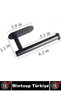 # Toilet Paper Holder Self-Adhesive No Assembly Required Non-Marking Water Moisture Steam Resistant Anti-Slip Protective Tabs Very Stylish Modern Aesthetic Matte Black Toilet Paper Holder - 4