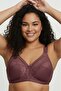 Rose Dry Plus Size Premium Quality Women's Lace Gathering Bra C Cup - Comfortable Minimizer Wire Free Underwear Without Underwire - 2