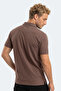 Zodiacs Men's Polo Neck Coffee T-Shirt - 4
