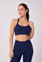 Pure Model Halter Neck Gathered Stretchy Sports Bra - 2