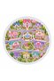 Pink Fairy Tale Town Girl's Round Beach Towel 150 cm with Tassels - 4