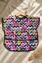 Joyful Pop Colorful Pop-Art Patterned Liquid-Proof Baby Food Bib with Pockets - Stain-Resistant with Fun Figures - 2