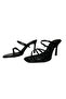 نعال نسائية سوداء بكعب رفيع - 4