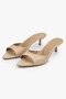 Women's Saint Nude Skin Mini Heeled Slippers - 3