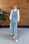 Women's Embroidered Strap Denim Dress