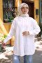 Ecru Beaded Embroidered Shirt
