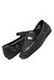 Women's Non-Slip Sole Straw Hand-Knitted Blunt Toe Casual Ballerina Shoes 19140 - 3