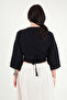Cotton Regular Fit Tie-Up Crop Kimono Kimono 668Yl2783 - 7