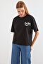 4318 Printed Basic T-Shirt - Black - 5