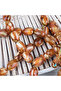 Galalit Egg Cut 8.5X12Mm Prayer Beads - Pearlescent Light Brown - 5