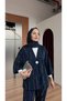 Women's Stone Detailed Kimono Set, Loose Cut, Stylish Look, Wide Leg, 2-Piece Set - 4