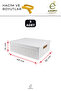 3-Piece Storage Box with Lid 12 Lt Multi-Purpose Organizer Bathroom Kitchen Cabinet Organizer - 3
