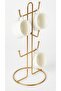 Luxury Thermoplastic Coated Metal Mug Hanger Golda 6-Piece Mug Cup Stand Coffee Corner Organizer - 4