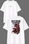 Overthink Design Front and Back Printed White Oversize T-Shirt