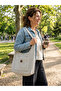 Striped Canvas Saddlebag Shoulder Bag, Striped Casual Bag with Pockets, Beach Bag