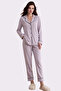 Women's Boxed & Long Sleeve Modal Pajama Set - Soft Breathable Fabric - 2
