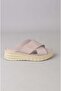 Seç Km43 Genuine Leather Anatomical Women's Slippers Stone