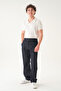 Elastic Waist Self-Patterned Fabric |   Baggy Men's Trousers - 7