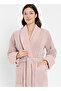 Şalyaka Square Jacquard Bamboo Cotton Lace Stylish Women's Bathrobe Soft Textured Super Absorbent