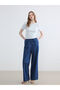 Sparkling Choices from Shining Store Wide Leg Women's Jean Pants with Waist Drawstring