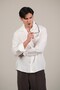 Oversize Lyocell Fabric Loose Cut Summer Shirt with Pockets - 5