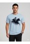 Unisex Oversize T-Shirt Shadow Horse Printed 100% Cotton T-Shirt Comfortable Fit
