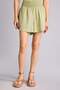 Normal Waist Short Leg Linen Blend Open Shorts H7856Ax26Sm - 3