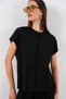 Women's Knitted Blouse and Trousers Two-Piece Set - Black 1415 - 2