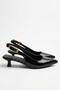Chic Kitt Women's Black Gold Buckle Detailed Low Heel Shoes 4cm - 2