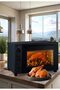 Electric Oven | 60L Black Oven with Timer, Temperature Control,(2200W) Rotisserie & Convection Functions (ME-EOV6001) - 7