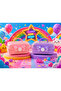Children's Jewelry and Buckle Organizer Automatic Pop-Up Organizer Box 27X15X15 cm Purple Portable Multi-Compartment Storage Bag-Spotted - 7