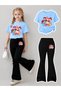 Girl's Spanish Style Leggings and T-Shirt Set