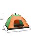 Portable Outdoor Tent Fully Automatic Popup Tent Single Layer Waterproof Fiberglass Pole - 2
