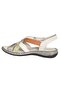 26Y Nbl09 Beige Women's Genuine Leather Daily Sandals - 3