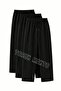 3 Pieces Unisex Regular Pipe Leg Black Color Sweatpants - 4