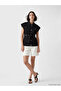Black Shirt Collar Belted Women's Jean Vest by Güli̇s Gi̇yi̇m - 8