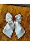 Handcrafted Needle Embroidery (Motif) 8 cm Automatic Metal Clip Trendy Buckle - 5