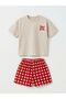 Girl's Strawberry Patterned Suit - 3