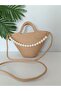 Capi̇çi̇no New Model Pearl Handle Zippered Hand and Shoulder Bag / Handmade Women's Bag - 5