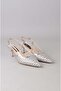 Seç 8526 Knitted Heel Shoes (Heel Height:7 cm) Silver - 4