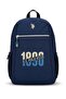 Unisex Navy Blue Large Capacity Laptop and Book Backpack Plcan26077