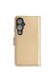 Tecno Pova 4 Pro Compatible Trend S Plus Flip Cover Case - Gold