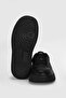 Genuine Leather Lace-Up Comfortable Daily Sneaker Women's Shoes Black - 5