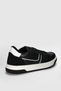 Genuine Leather Lace-Up Men's Sneaker Shoes Comfortable Casual Sports Shoes Black - 2