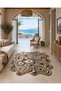 Sdt Fish Theme Patterned Modern Woven Base Decorative Carpet Mosso3496 - 2