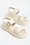 Women's Double-Strap Buckle Detailed Casual Sandals