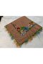 Brand Handcrafted Needle Embroidered Writing 100% Cotton Muslin – 4 Sides Embroidered Elegant Headscarf - 7