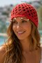 Handmade Bohemian Knitted Beret Summer Women's Hat Mesh Boho Bonnet Pearl Detailed Summer Beret Hat Knitted - 2