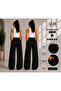 2-Piece Wide Leg Sweatpants Black Daily Use Loose Fit - 3