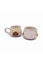 Handcrafted, Double-Sided Embossed Pattern 2-Piece Cup-Mug Set, 5 Different Models - 3